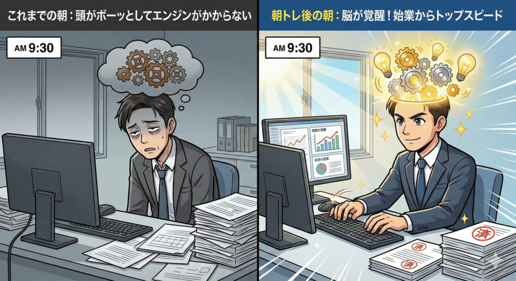 脳が活性化して午前中の仕事効率がアップ