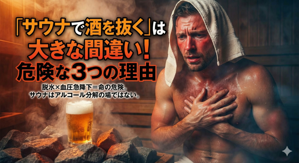 「サウナで酒を抜く」は大きな間違い！危険な3つの理由