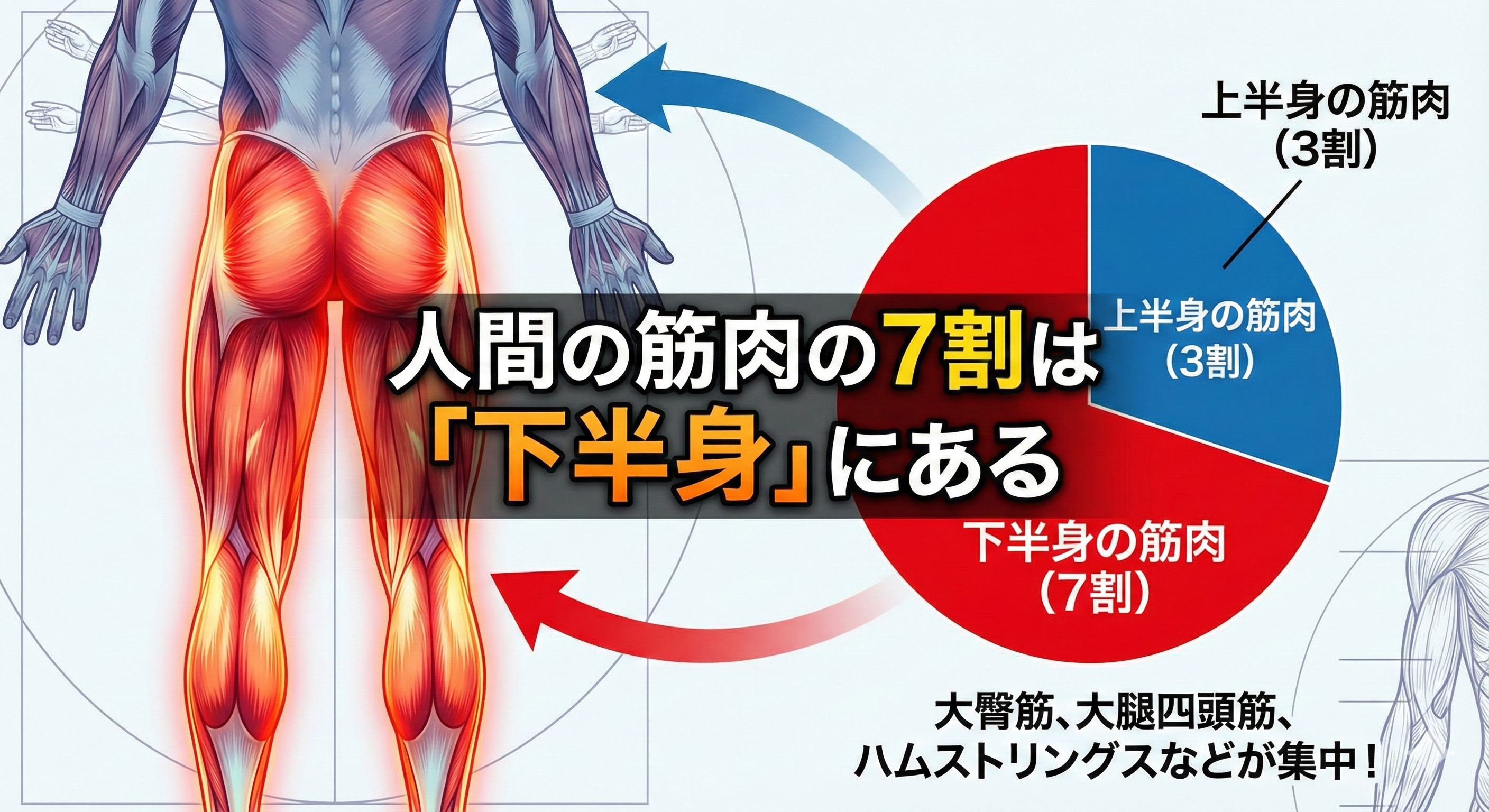 人間の筋肉の7割は「下半身」にある