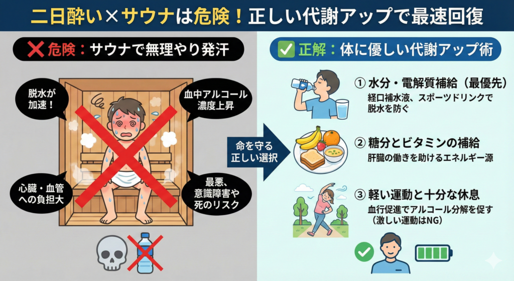 二日酔いを最速で治す！サウナに代わる「正しい代謝アップ術」