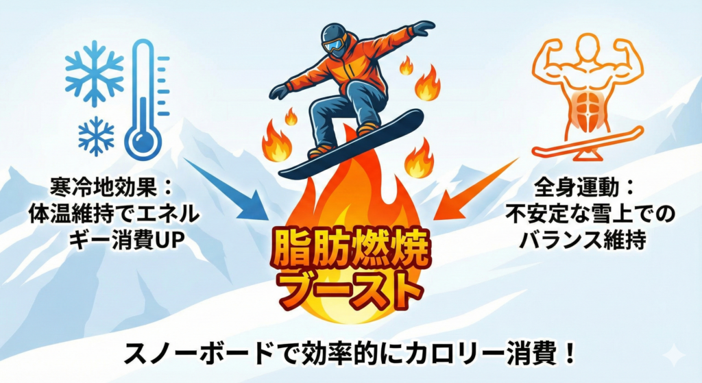 寒冷地効果×全身運動による「脂肪燃焼ブースト」