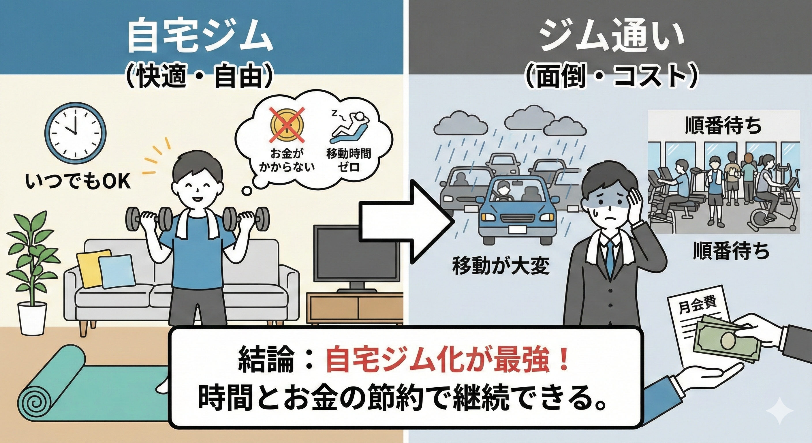 自宅ジム化が最強