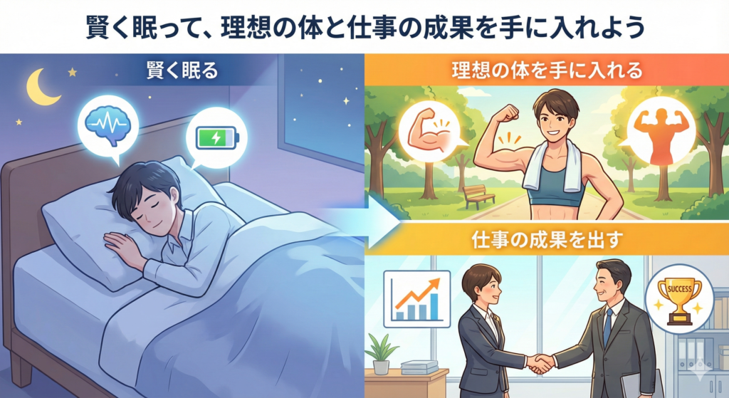 賢く眠って、理想の体と仕事の成果を手に入れよう