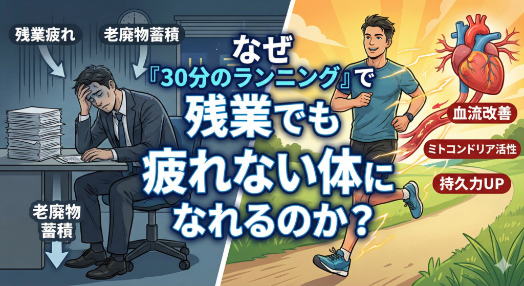 なぜ「30分のランニング」で残業でも疲れない体になれるのか？